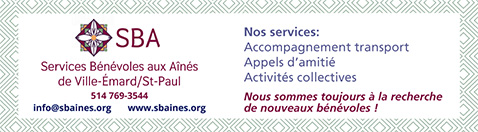 Services bénévoles aux aînés